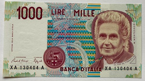 1000 lire montessori serie - lire,
