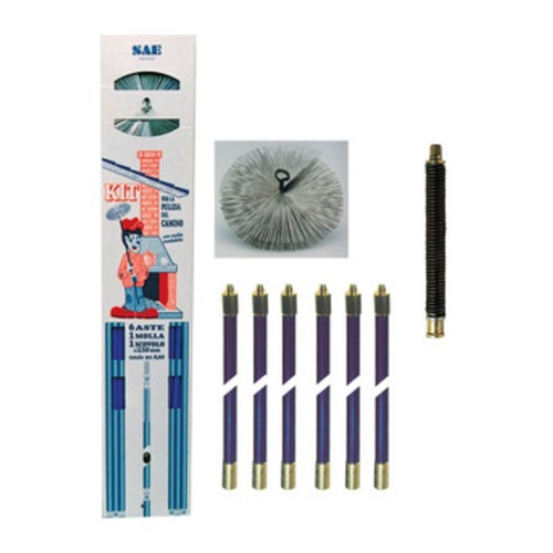 Kit spazzacamino aste m e - spazzacamino,