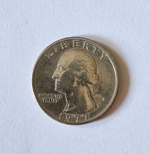 Moneta Usa Quarto di Dollaro Liberty - Quarter Dollar Anno 1977 rara