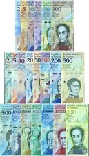 Venezuela Set 21 UNC 2 -