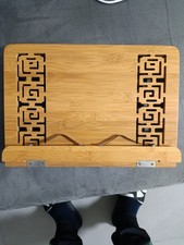 Leggio in Legno Massello da Tavolo, Regolabile 2 Posizioni 37 x 28 h 6 - 18 cm