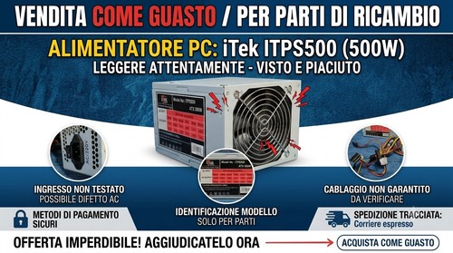 Itek 500w alimentatore per - itek,