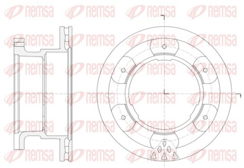 Dischi freno remsa 61400 10 - 2,