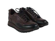 Runner uomo in pelle bicolore
