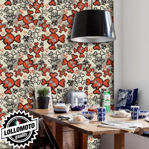Carta parati skull - carta, anarchy