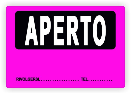 Cartello segnaletico targa