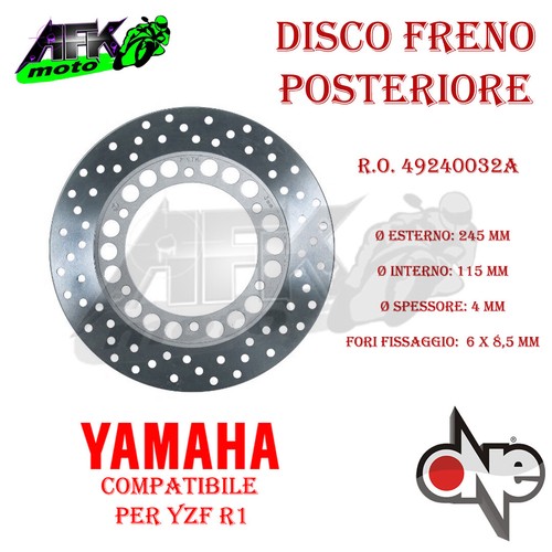 Disco freno posteriore per - disco,