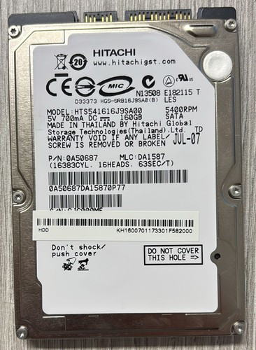Hard disk hitachi 160gb sata - hard,