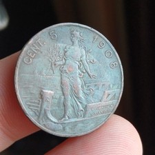 Moneta 5 Cent Italia Su Prora