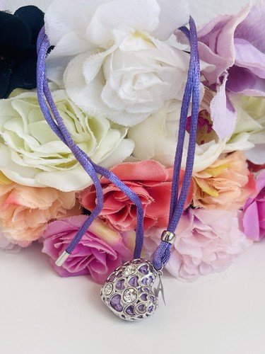Collana cuore viola - viola, in