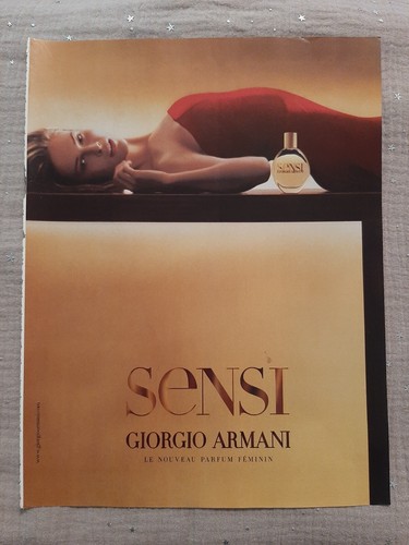 Publicité papier parfum g - publicité,