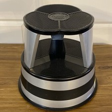 Cramer Kik Step Libreria Industriale a Rullo Cucina Sgabello a Gradini in Metallo con Ruote