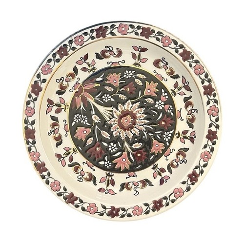 Piatto vintage ibiscus keramik - vintage,