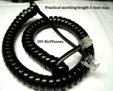 5-Pack Lot Black 9Ft Phone