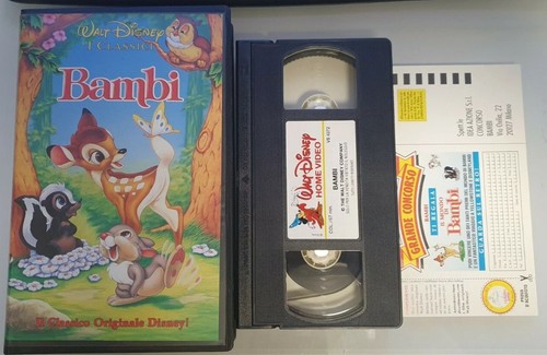 Vhs used walt disney bambi - :,