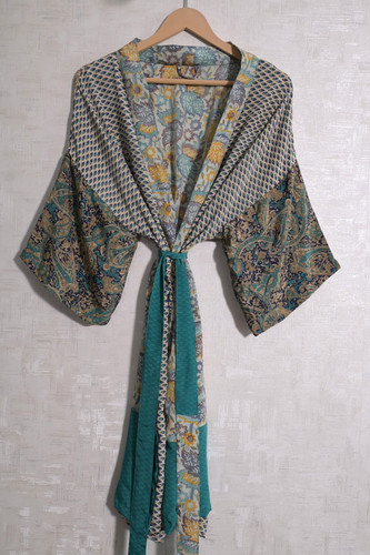 Accappatoio kimono seta - in,