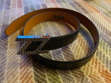 Cintura uomo Zilli in pelle nera nuova