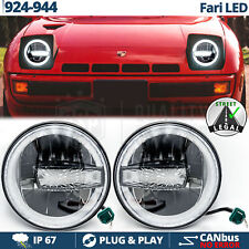 FARI Full LED Per PORSCHE 924-944 Luce Bianca 6500K Angel Eyes OMOLOGATI 66W