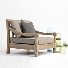 POLTRONA ORIENTALE ETNICA CHIC LEGNO MASSELLO TEAK con cuscini come foto OFFERTA