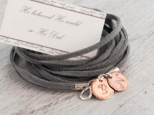 Bracciale iniziali famiglia - bracciale,