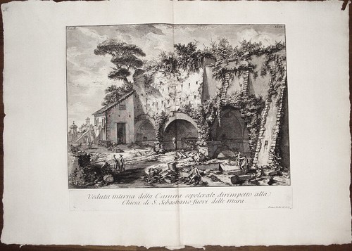 Piranesi stampa antica via