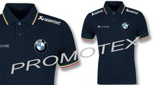 polo BMW MOTORRAD AKRA cotone tricolore italia racing maglietta sbk moto corse 
