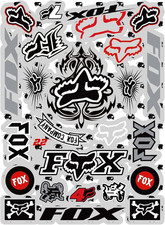 KIT STICKERS FOX ADESIVI