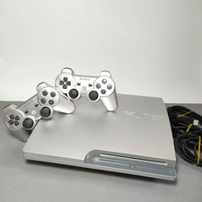 Sony Playstation 3 PS3 Slim SILVER ARGENTO 320GB +2 controller + cavi BELLISSIMA