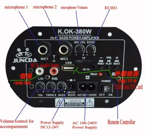Amplificatore incasso con - amplificatore,
