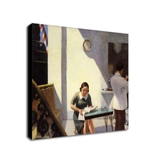 Barber Shop - Wall Art di Edward Hopper - Quadro su tela con cornice Wall Art Print