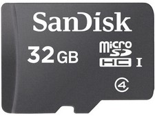 Micro SD Sandisk 32GB EFFETTIVI (NO FAKE) Memoria MicroSD Memory Card 32 GB SDHC