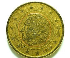 MONETA 50 CENTESIMI BELGIO 1999 EFFIGE EVANESCENTE