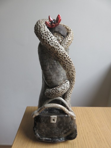Ceramique raku statue femme - ceramique,