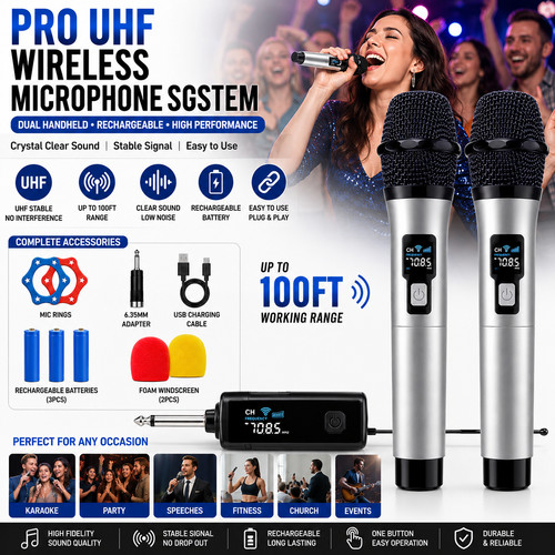 Pro uhf wireless microphone - uhf,