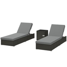 Outsunny Set di 2 Sdraio da