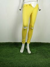 PLEASE JEANS DONNA TAGLIA 40  COLORE GIALLO 