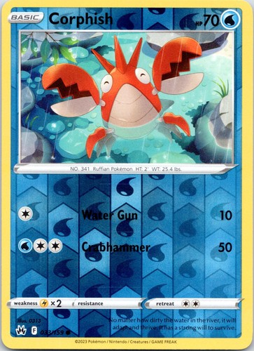 Corphish 033 159 corona - corphish,