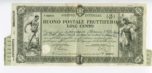 Buono fruttifero postale - postale, 100