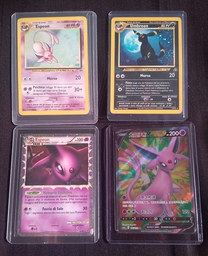 Lotto carte umbreon espeon - umbreon,,