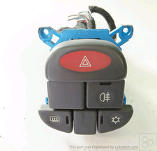 71711168 Interruttore luci emergenza  LANCIA Y 1.4 12V LS Ber. 3p/b/1370cc