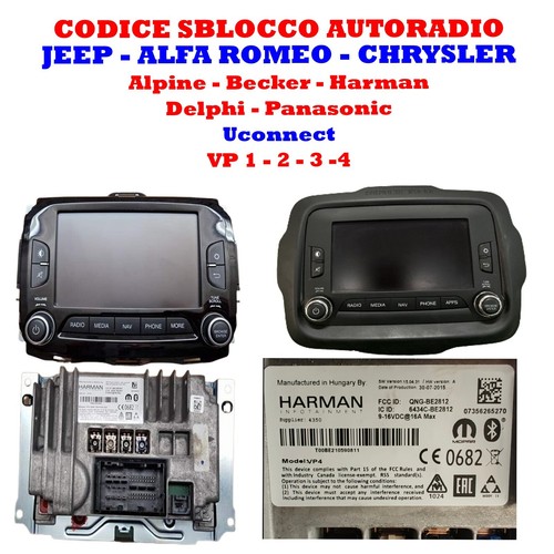 Codice sblocco autoradio alfa - sblocco,