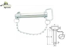 SPINOTTO PERNO D.28 X 165 SPINA DI ATTACCO GANCIO TRAINO TRATTORE RIMORCHIO