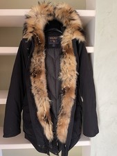 Woolrich giaccone parka con pelliccia di murmusky donna 14 anni nero