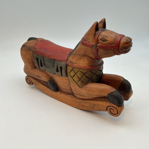 Vintage kitsch wooden painted - wooden,