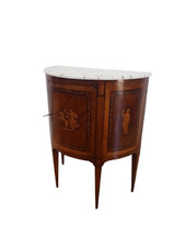 Mobiletto console a mezzaluna
