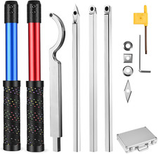 SEAAN Utensili per Tornitura in Legno, Metallo Duro Sgorbie per Tornio Legno 4 S