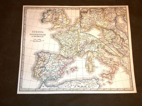 Carta geografica mappa spruner - mappa,