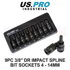 US PRO INDUSTRIAL 9PZ 3/8" DR