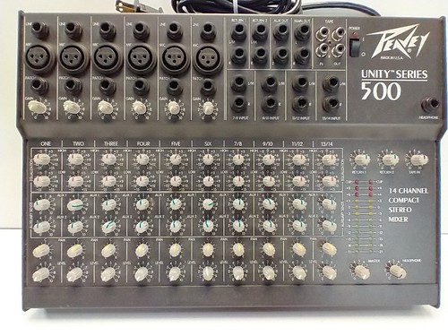 Peavey unity series 500 mixer - peavey,