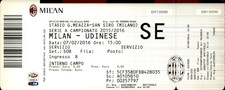 Biglietto stadio AC Milan -